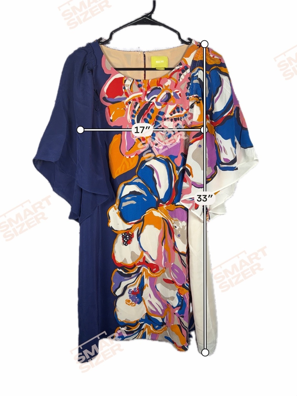 Anthropologie Maeve Vero Silk Floral Colorblock Shift Dress Medium - Picture 8 of 11